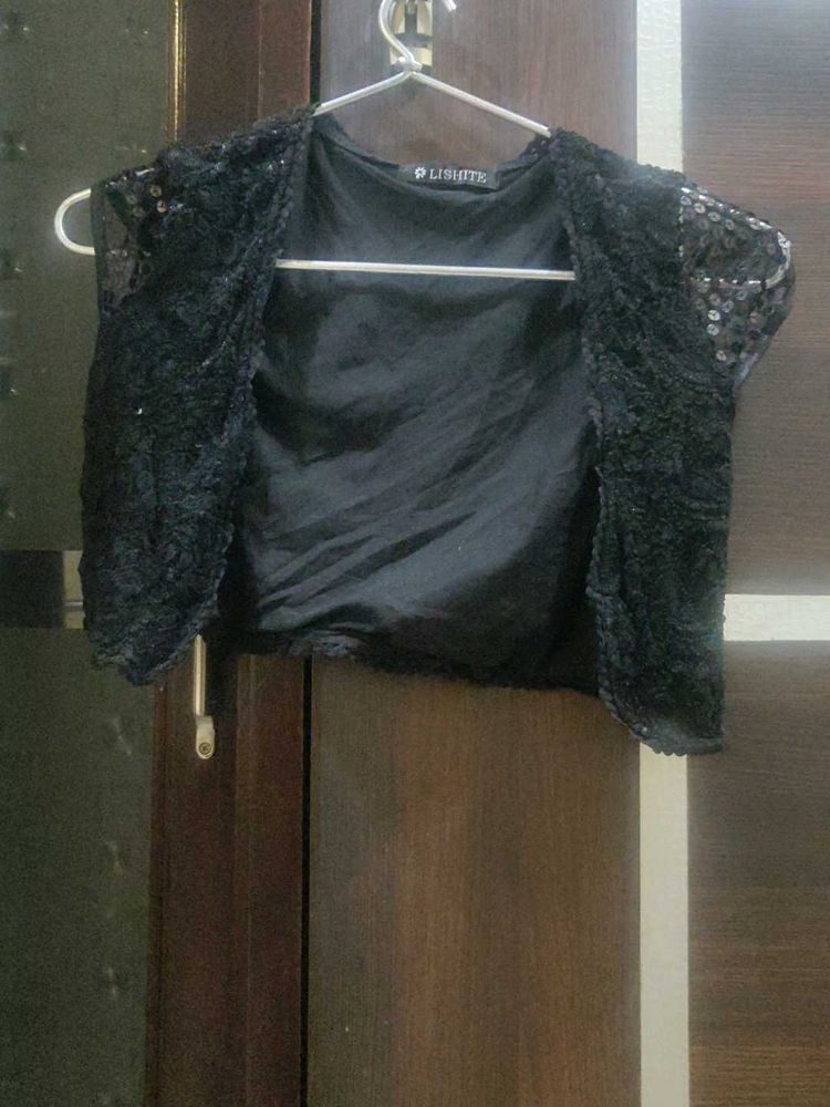 Black Lace Shrug