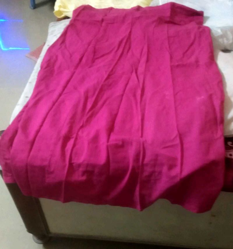 Pink Pleated Skirt Petticoat