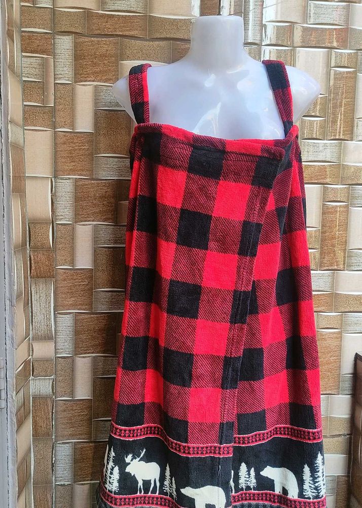 Red &amp; Black  Bathrobe