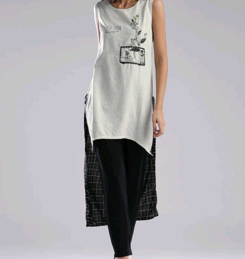 Asymmetrical Sleeveless Top