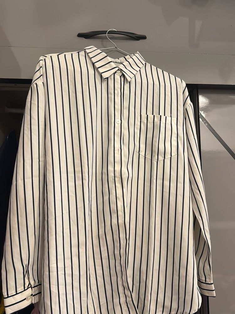 Striped Button-Down Shirt