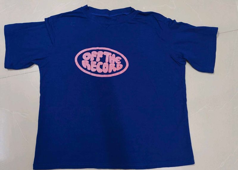 Blue Graphic Print Tee