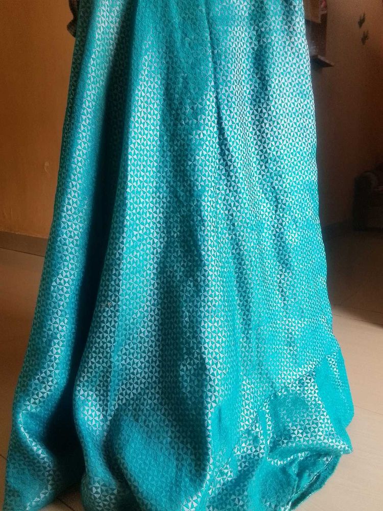 Beautiful Blue And Grey Skirt