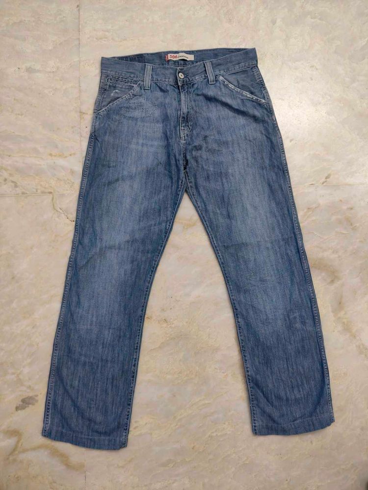 Levi&#39;s Baggy Blue Denim Jeans