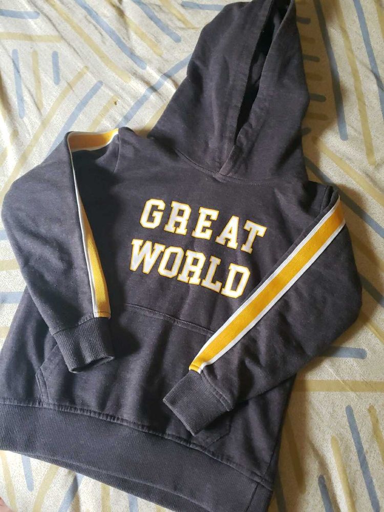 Great World Grey Hoodie