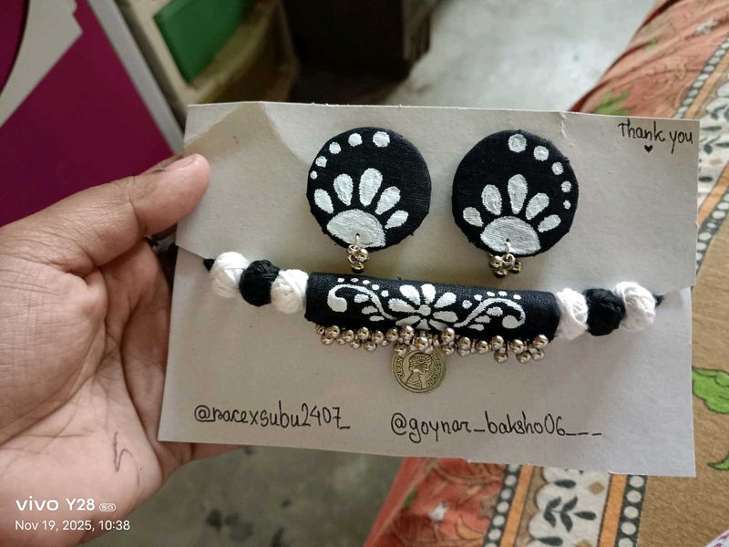 Handcrafted Necklace &amp; Earring Set