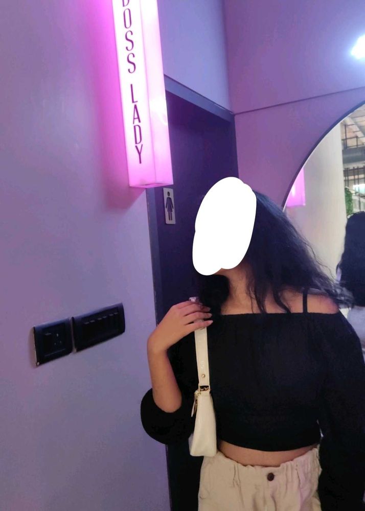 Off-Shoulder Crop Top