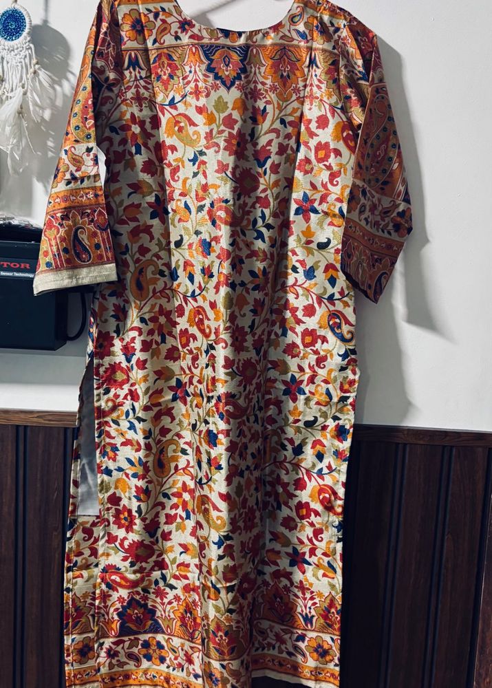 Floral Print Kurta