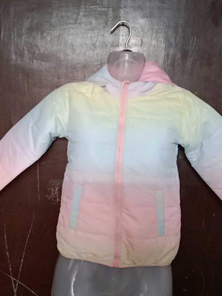 Rainbow Padded Jacket only under thora dag laga h