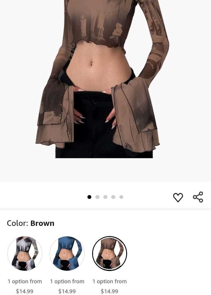 mesh crop top