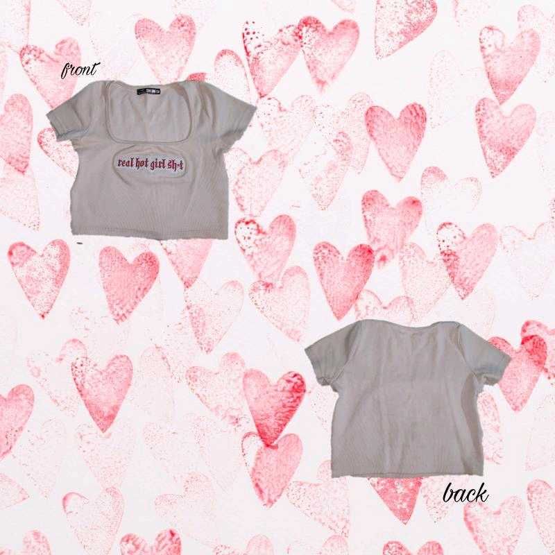 SHEIN PEACH CROP TOP
