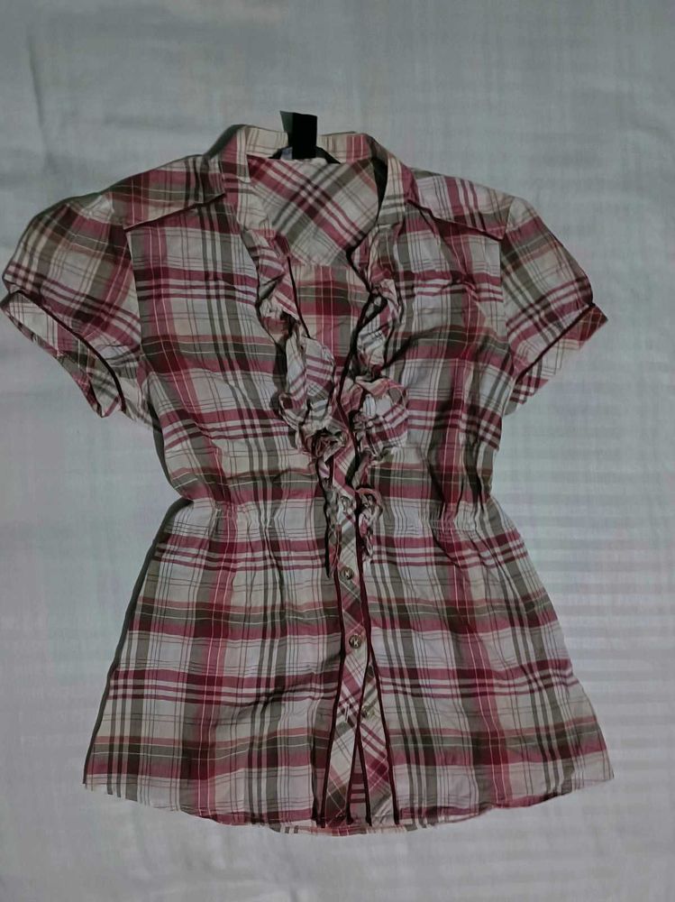Y2k Checkered Top