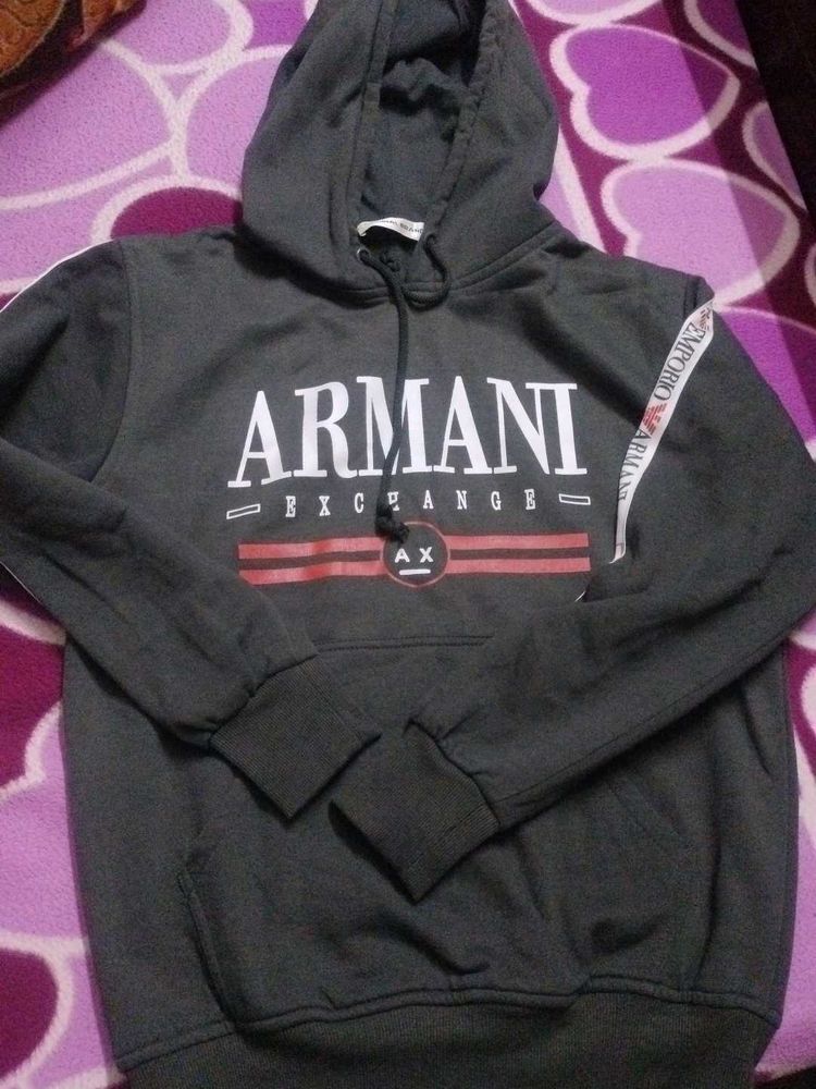 Armani Exchange Grey Hoodie
