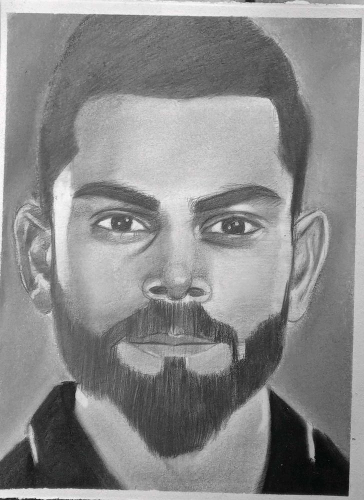 Virat Kohli Portrait Draw