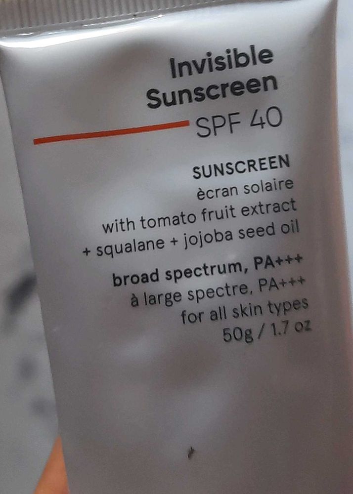 Minimalist Invisible Sunscreen SPF 40 - 1.7oz