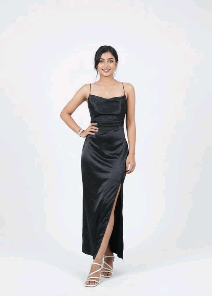 Elegant Black Slip Dress
