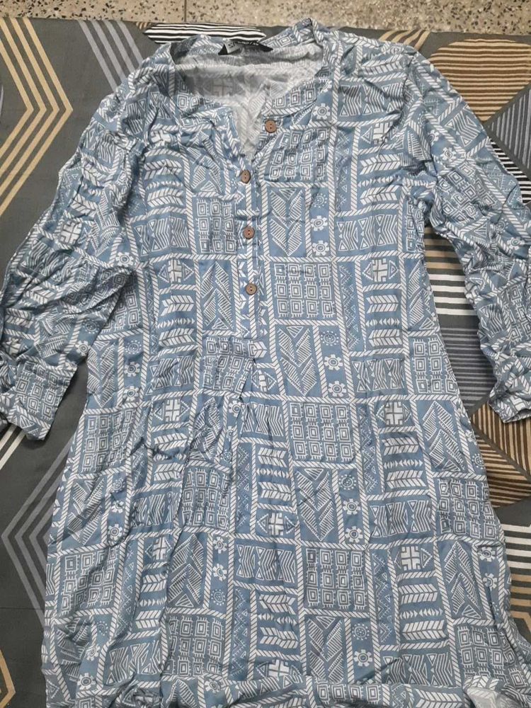 Blue Kurta (Worn Once)