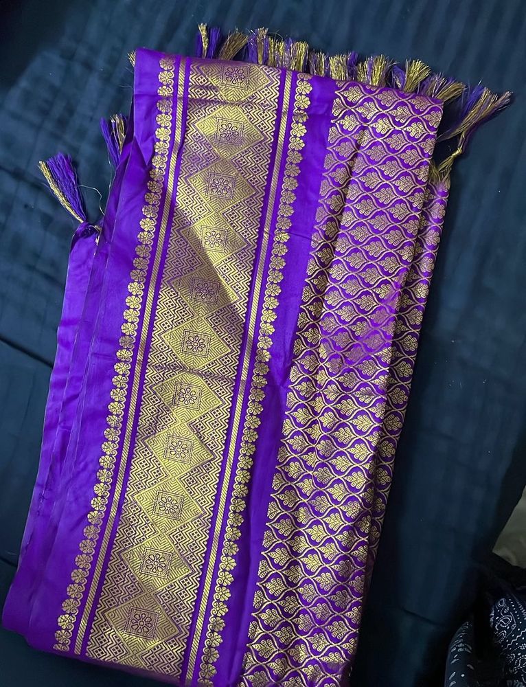 Purple Banarasi Shawl