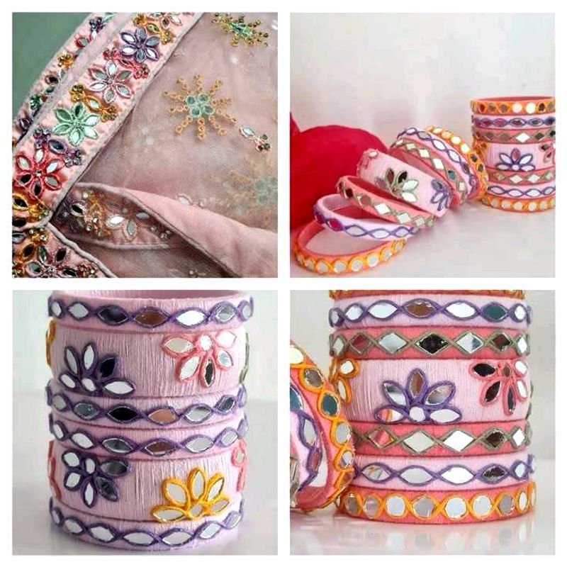 Pestal Shade Bangles 🤍💙💜