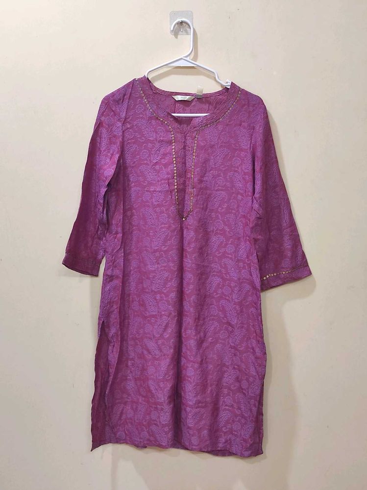 Purple Kurta