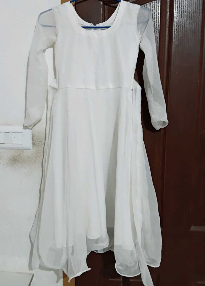 White Long Sleeve Dress