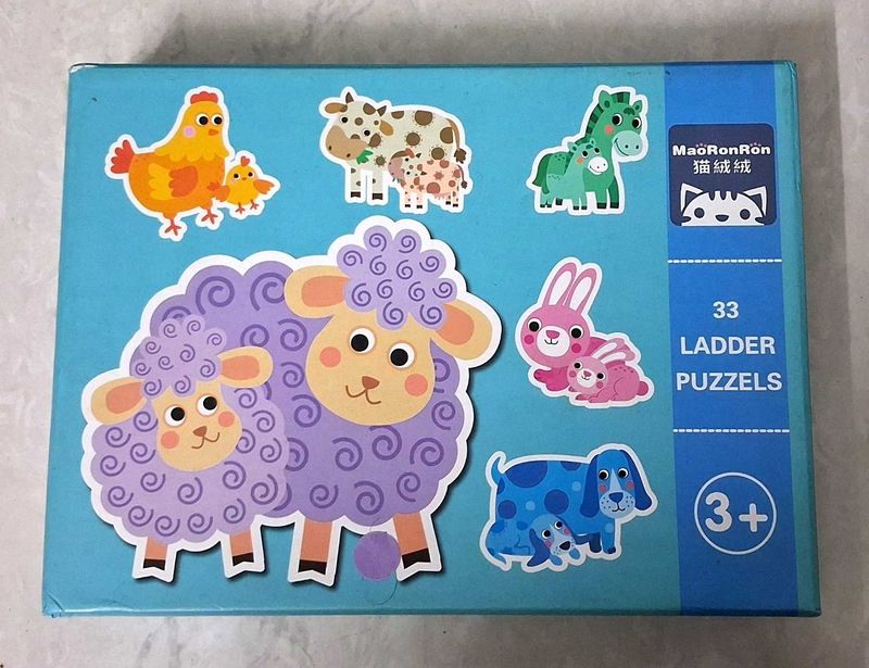 Ladder Puzzle Farm Animals Set Of 6