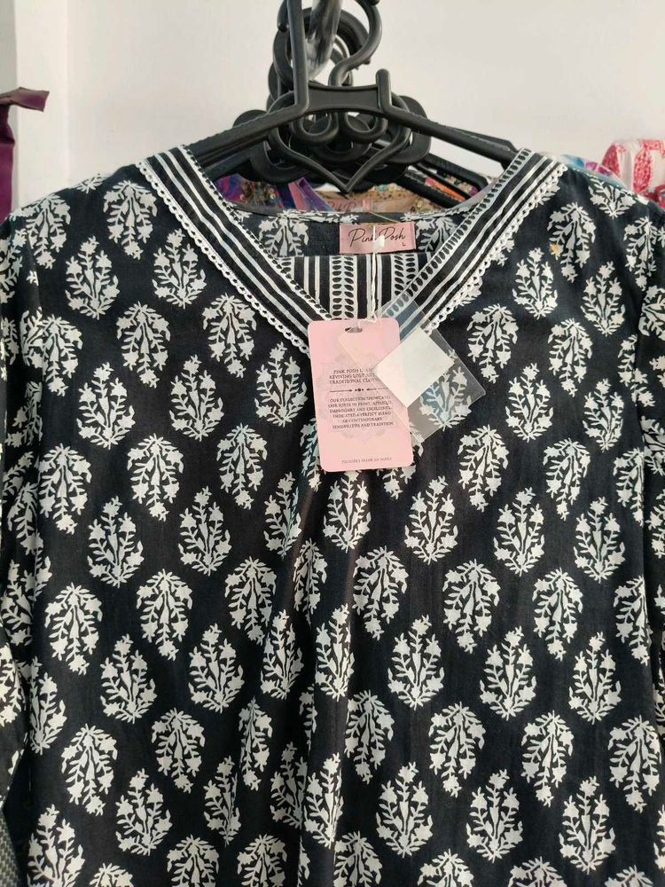 Floral Print Kurta(3pcs Set)