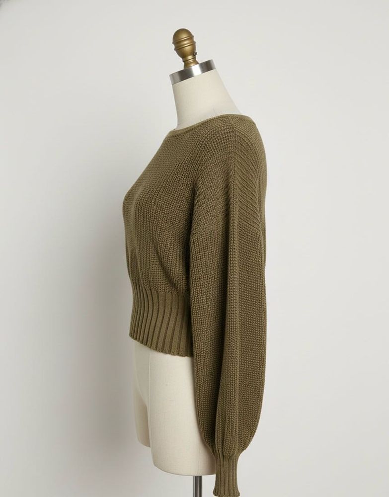 Olive Green Knit Sweater