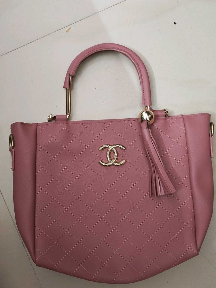 New Pink Quilted Handbag