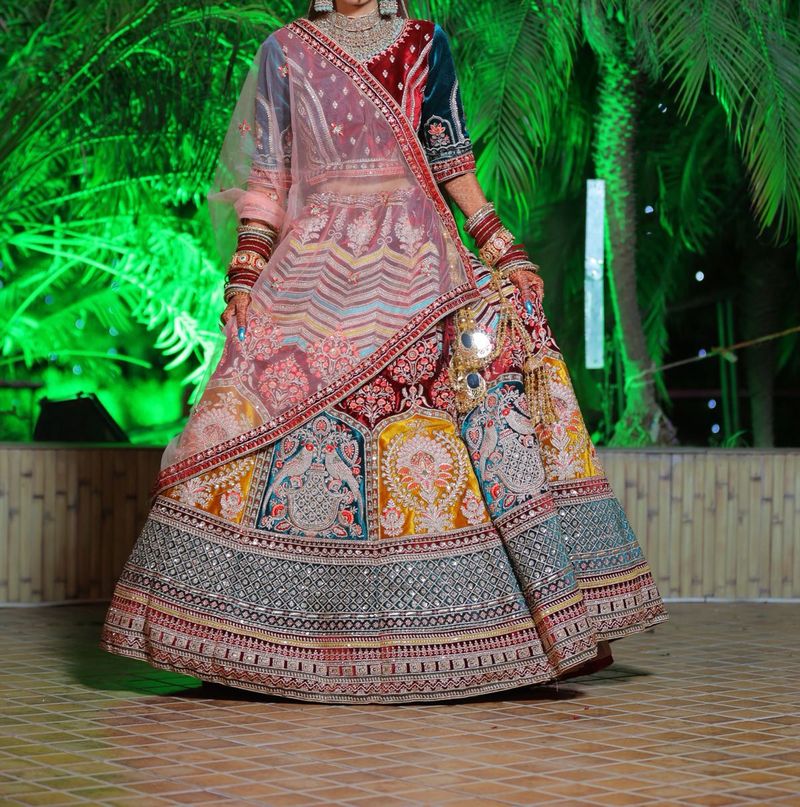Designer Rajasthani heavy bridal Lehenga