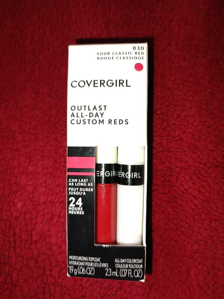 Set of 2 COVERGIRL Lipstick Red And Gloss