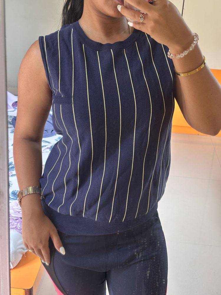 Striped Sleeveless Top