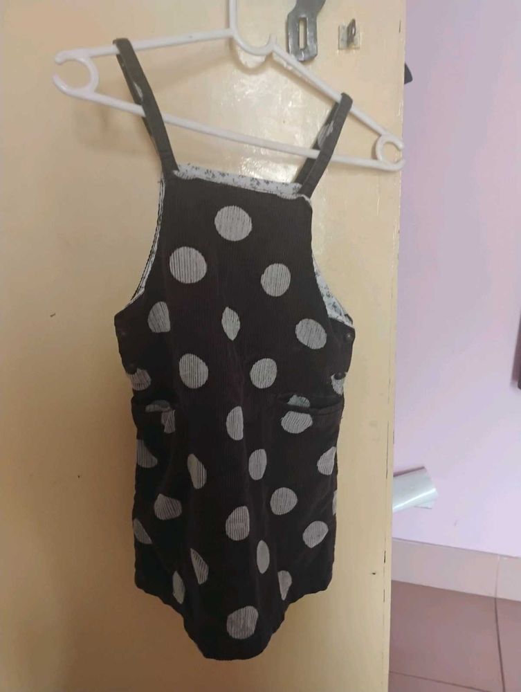 Cute Polka Dot Dhangri with  front pockets