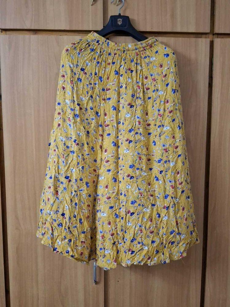 Floral Print Skirt