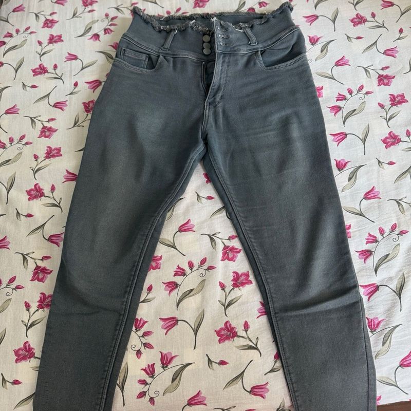 Gray Denim Jeans