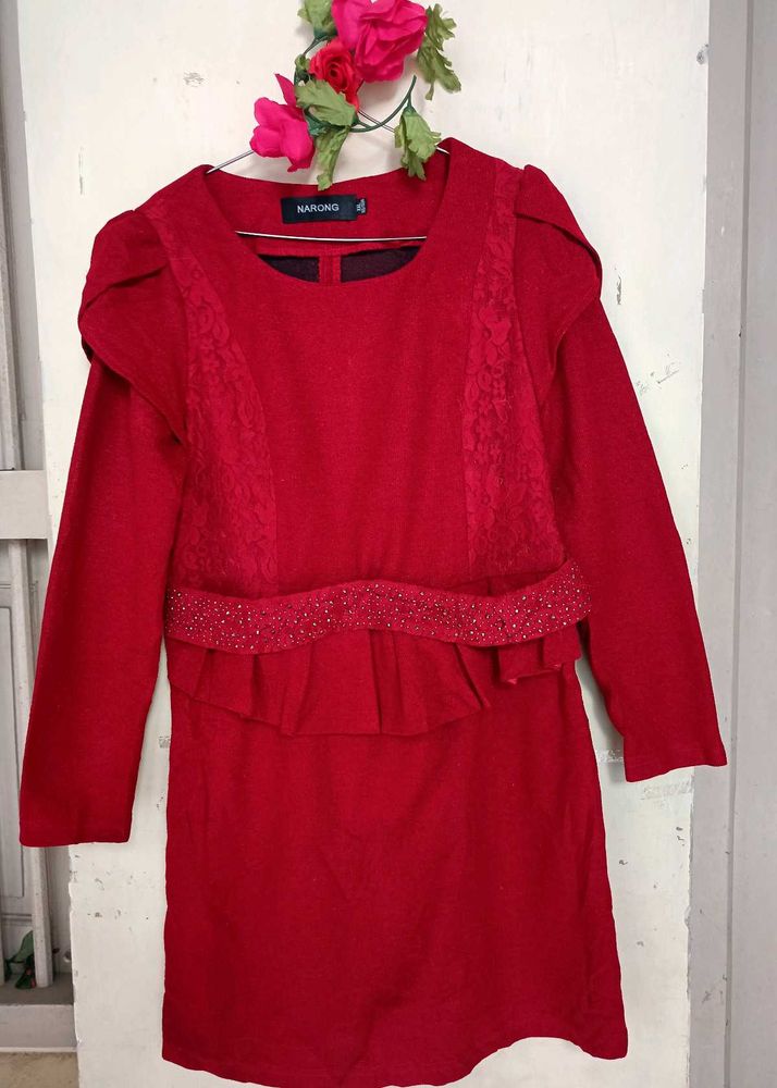 Elegant Red Dress Gorgeous imported quality