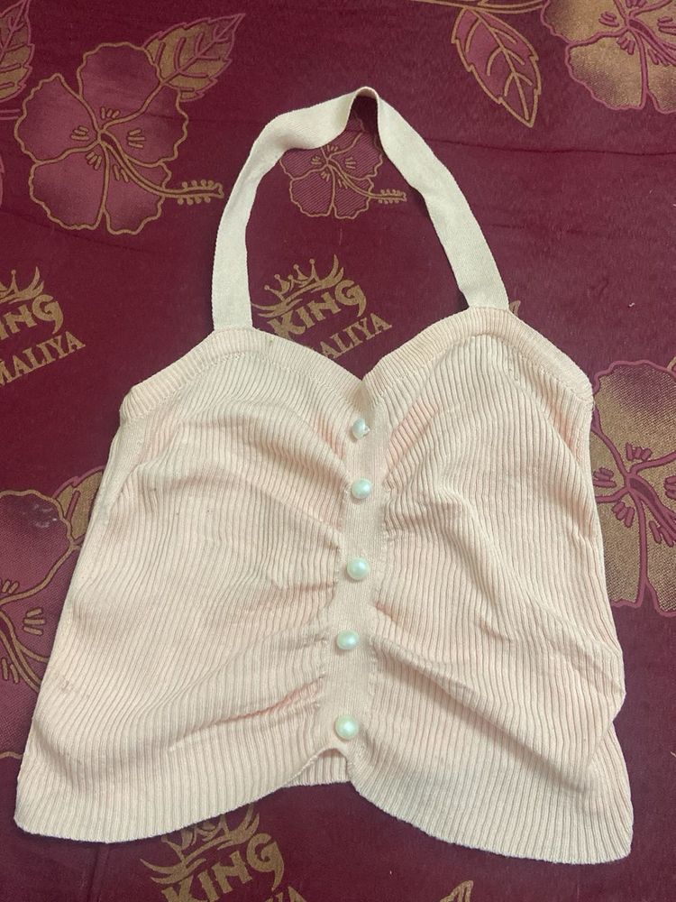 Cute Pink Halter Top