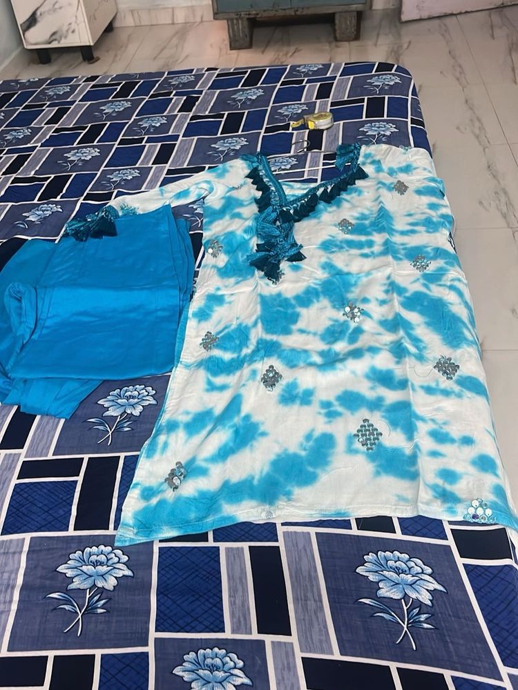 new dresss sky blue colour