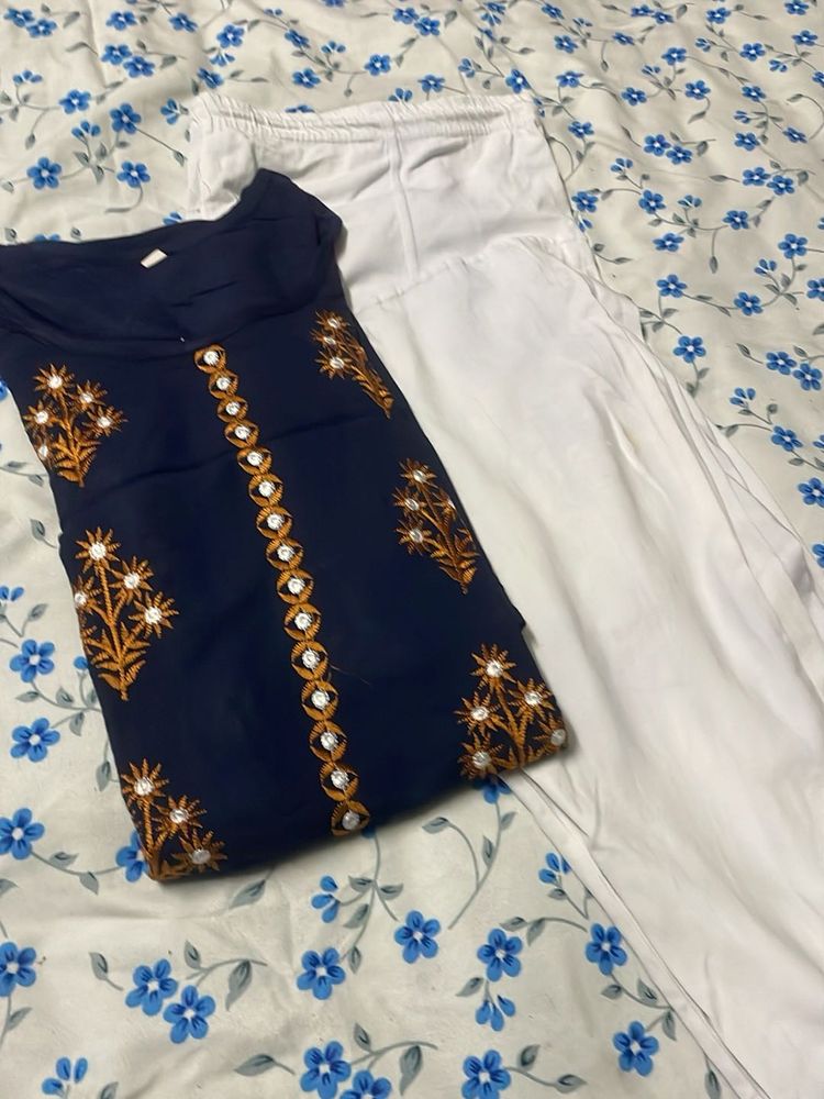 Blue Kurti Set