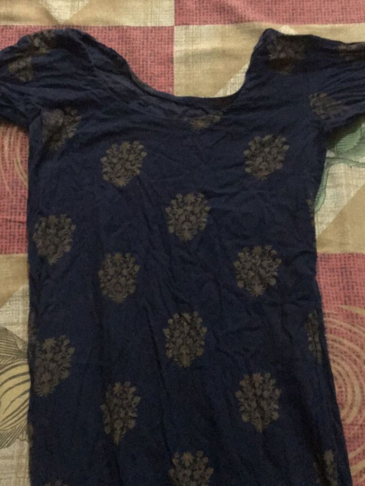 Blue Printed Kurti