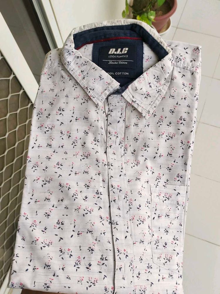 DJ &amp; C Floral Breeze White Shirt - Limited Edition