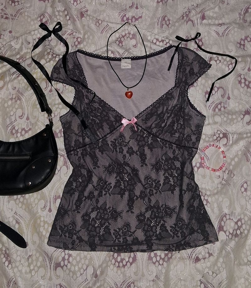 Printerest Vintage Lace Corset Top💕