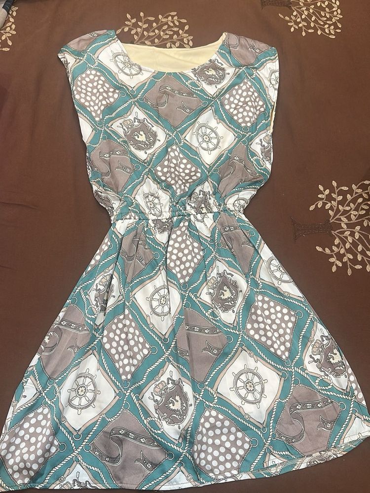 Nautical Print Dress