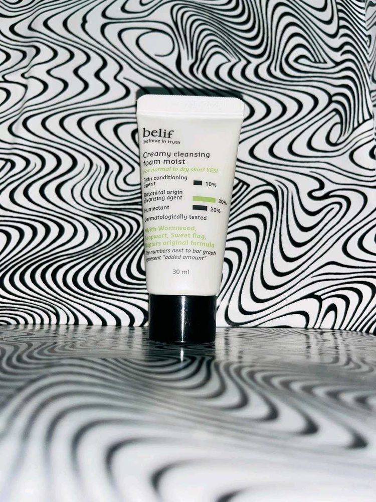🌿 Belif Creamy Cleansing Foam Moist – 30ml 🌿