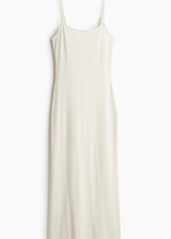 Elegant Cream Slip Dress