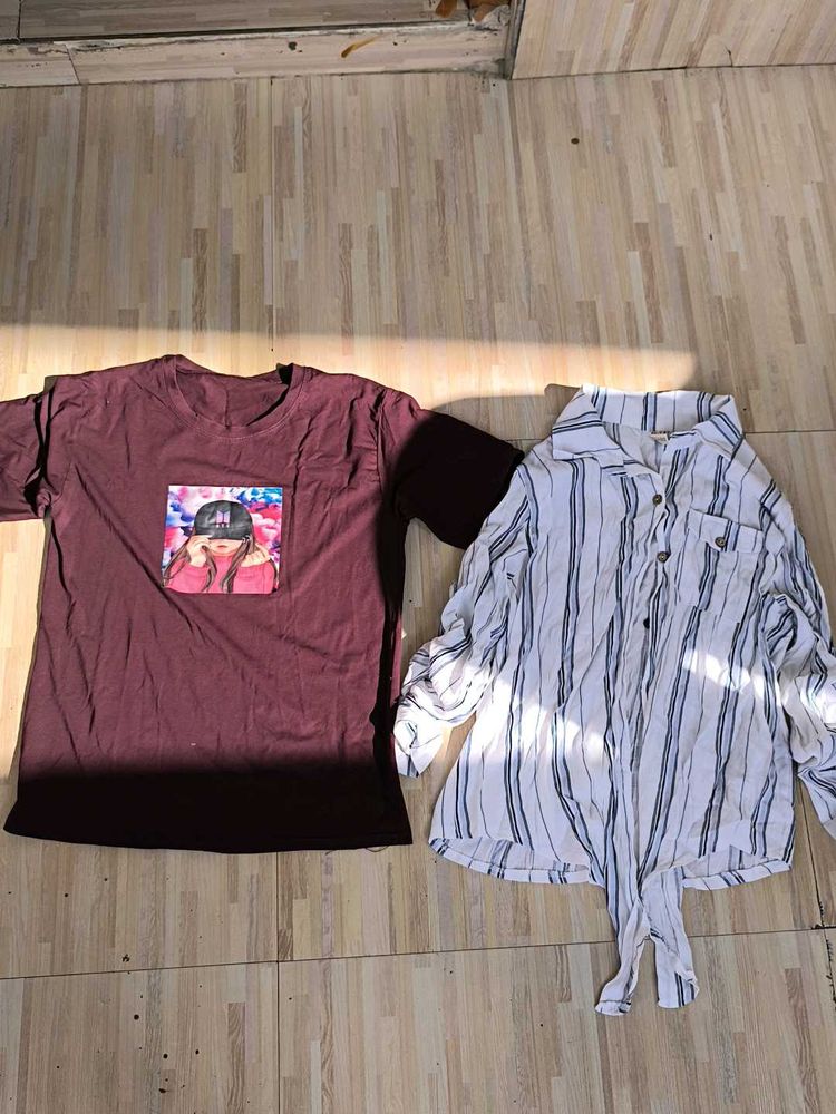 T-Shirt and Button Up Bundle