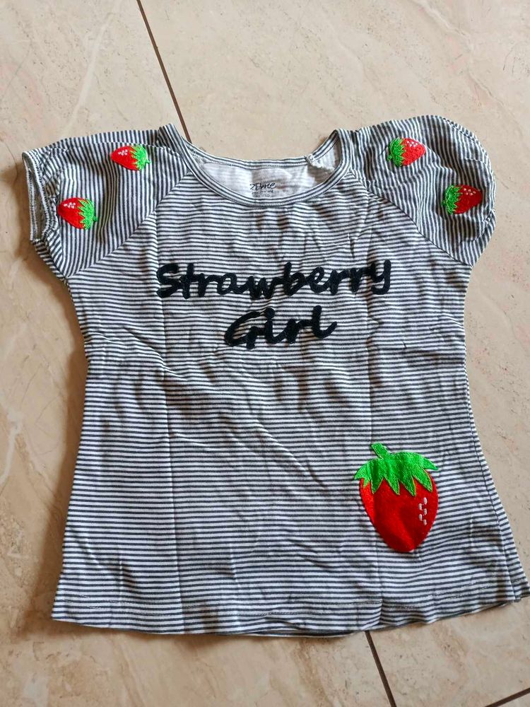 Strawberry Girl Striped Top