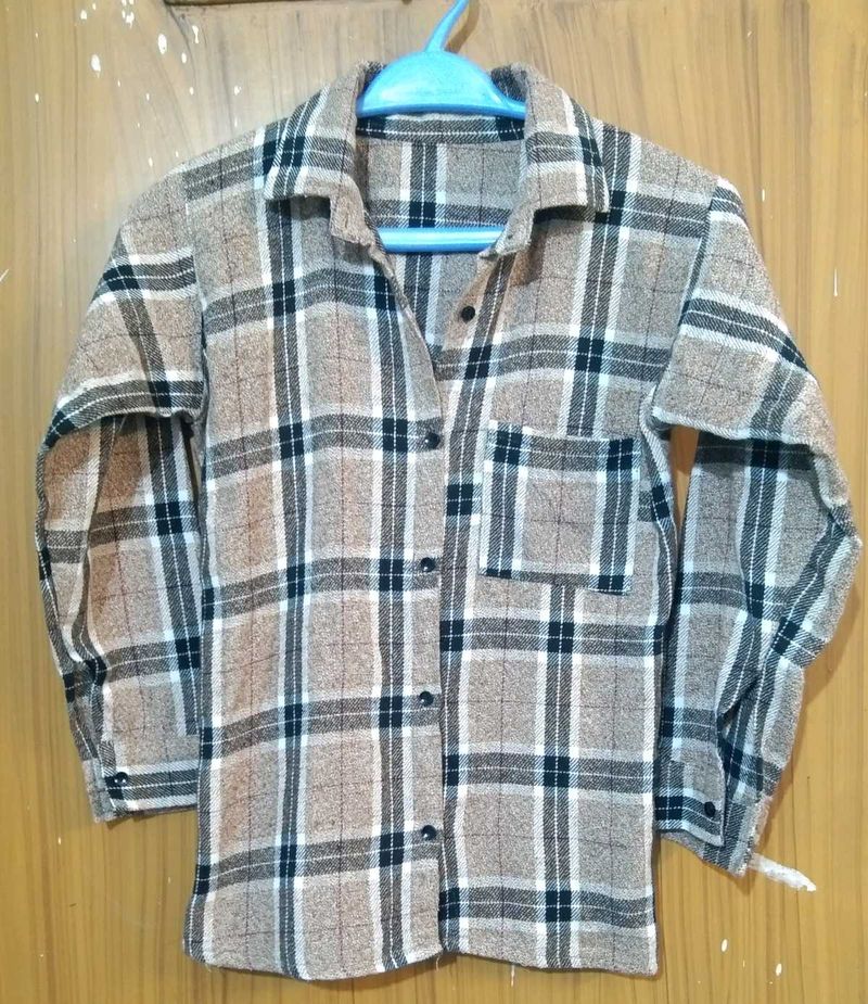Brown woolen shirt