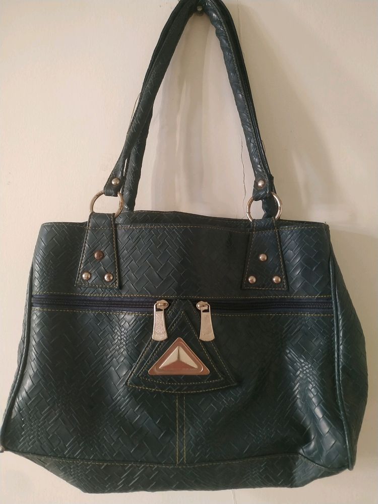 Unique Triangle Detail Tote Bag
