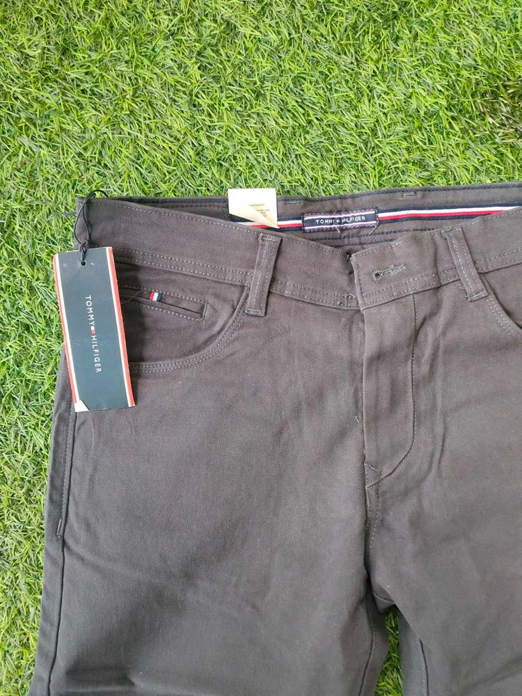 Tommy Hilfiger Charcoal Color Trouser